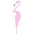Beautiful Bird Shape Ornament Figurine for Outdoor Yard Art Patio Backyard DecorationLight Pink