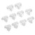 5Pcs Clear Fillable Ball Transparent Heart Shape Plastic Ornaments for DIY Crafts Christmas Tree BirthdayL