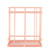 Rose Gold Iron Storage Basket Organizer Storage Holder Desktop Decor (B)