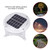 Solar Powered LED Light Lamp for Garden Path Courtyard