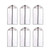 6pcs/set PEVA Clothing Covers Suit Bag Garment Bags Breathable Zipper Dust Cover Storage Bags for Suit Dance Clothes