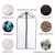 6pcs/set PEVA Clothing Covers Suit Bag Garment Bags Breathable Zipper Dust Cover Storage Bags for Suit Dance Clothes