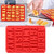 DIY Rectangular Alphabet Silicone Cake Mold Non-Stick Ice Tray Kitchen Baking Tool for Bakery