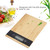 Bamboo LED Display Electric Kitchen Weighing Scale Cooking Food