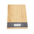 Bamboo LED Display Electric Kitchen Weighing Scale Cooking Food