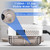 2500W High Pressure Steam Cleaner High Temperature Pressurized Steam Cleaning Machine 1100ml 3 Bar Portable Handheld Steam Cleaners with 3 Brush Heads for Home Use Car Detailing
