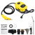 2500W High Pressure Steam Cleaner High Temperature Pressurized Steam Cleaning Machine 1100ml 3 Bar Portable Handheld Steam Cleaners with 3 Brush Heads for Home Use Car Detailing