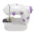 Mini Sewing Machine Bobbin Threader Pedal Adapter Handheld Mini Electric Sewing Machine for DIY Handbags Curtains EU Plug 220V