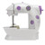Mini Sewing Machine Bobbin Threader Pedal Adapter Handheld Mini Electric Sewing Machine for DIY Handbags Curtains EU Plug 220V