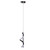 Spiral LED Pendant Light Black Glareless Bright Eyes Protection LED Hanging Lamp for Living Room Cafe Family 85‑265V Warm Light