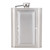 Portable Stainless Steel Cigarettes Case Hip Flask with Funnel for Home Outdoor(White)