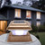 Solar Powered Garden Security Lamp Outdoor Waterproof Home Garden Post Deck Light (White Light)