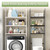 3-Tier Over Toilet Storage Rack Space Save Metal Bathroom Organizer Freestanding Over The Toilet Storage with Guardrail for Bathroom / Restroom / Laundry