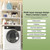 3-Tier Over Toilet Storage Rack Space Save Metal Bathroom Organizer Freestanding Over The Toilet Storage with Guardrail for Bathroom / Restroom / Laundry