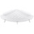 Bathroom Shelf Organizer No Punching Corner Shelf Shampoo Holder Storage Rack with Hook(White )