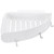 Bathroom Shelf Organizer No Punching Corner Shelf Shampoo Holder Storage Rack with Hook(White )