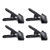 4pcs Woodworking A Clip Heavy Duty Anti Slip Metal Wide Mouth Spring Clamps for Photography Backdrops