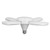 LED Garage Light Super Bright Deformable Foldable Easy Installation Lamp for Warehouses Basements
