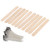 110 Pcs 15cm Candle Wicks and Candle Wick Holder Low Smoke 100 Wicks Plus 10 Centering Devices for Candle MakingWood