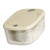 Rice Storage Container Multipurpose Large Capacity Food Grade Rice Storage Bin for Kitchen Cream White S