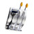Toothbrush Holder 3 Slots Stainless Steel Razor Storage Rack Wall Mount for Home Bathroom