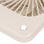 Desk Fan 3 Speed Adjustable Low Noise Powerful Portable Small USB Tabletop Fan for Office Bedroom Camping Beige