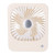 Desk Fan 3 Speed Adjustable Low Noise Powerful Portable Small USB Tabletop Fan for Office Bedroom Camping Beige