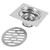 Thick Stainless Steel Square Antiodor Bathroom Floor Drain Cover Waste Gate Shower Drainer (Type 3)