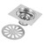 Thick Stainless Steel Square Antiodor Bathroom Floor Drain Cover Waste Gate Shower Drainer (Type 3)