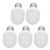 5pcs Light Bulbs E12 Thread Soft Light 1.5W 75LM LED Light Bulbs for Desk Lamp Ceiling Fan Lamp Wall Lamp AC220V Warm Light 6000K