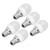 5pcs Light Bulbs E12 Thread Soft Light 1.5W 75LM LED Light Bulbs for Desk Lamp Ceiling Fan Lamp Wall Lamp AC220V Warm Light 6000K