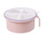 Round 4 Grid Seasoning Box Plastic 4 Compartment Condiment Box Kitchen Seasoning Storage Container Dusty Pink