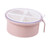 Round 4 Grid Seasoning Box Plastic 4 Compartment Condiment Box Kitchen Seasoning Storage Container Dusty Pink
