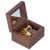 Walnut Wood Music Box Clockwork Musical Box Wooden Handicraft Gift for Valentine's Day Birthday