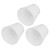 3PCS E14 ClipOn Cloth Lamp Shade Modern Fabric Lampshade Table Light Cover for Candle Chandelier(White )