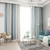 Star Curtains Stars Blackout Curtains for Kids Girls Bedroom Living Room Colorful Double Layer Star Window Curtains, 1 Panel (53"W x95"L，Beige)