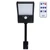 Outdoor Wall Solar Light 48 LEDs Security Motion Sensor Lamp for Garage Fence Patio Porch YardBlack Shell