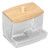 Cotton Swab Box Sturdy Durable Transparent High Smoothness Practical Storage Case with Cover