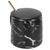 Marble Pattern Mug Originality Ceramic Cup with Spoon and Lid for Home Travel Office OutdoorBlack