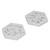 2Pcs/Set Animal Pattern Silicone Fondant Mold Chocolate Soap Cake Maker Mold Baking ToolGray