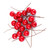 100pcs Artificial Red Holly Berry Christmas Home Decoration Hanging Ornaments