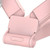 Folding Electric Fan Double Headed Portable Handheld Mini USB Fan for Outdoor Indoor Office Travel Pink