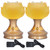 2Set LED Lotus Buddha Lamp Imitated Colored Glaze Prayer Light Home Meditation Buddhist SuppliesUS Plug 100‑240V
