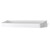 Wall Mounted Bathroom Shelf Multipurpose Modern Minimalism Style Punch Free Floating Shelf for Bathroom White Rectangle