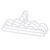 3Pcs Clothing Notched Hanger Non Slip No Marking Household Thickened Garment Coat Hanger for Bed Sheet White