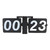 Automatic Flip Clock Minimalist Retro Mechanical Digital Flip Down Clock for Office School Hotel Home 24 Hours