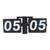 Automatic Flip Clock Minimalist Retro Mechanical Digital Flip Down Clock for Office School Hotel Home 24 Hours