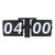 Automatic Flip Clock Minimalist Retro Mechanical Digital Flip Down Clock for Office School Hotel Home 24 Hours