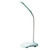 LED Desk Lamp Touch Control Three Level Color Temperature Stepless Dimming USB Charging Table Lamp Cyan