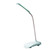 LED Desk Lamp Touch Control Three Level Color Temperature Stepless Dimming USB Charging Table Lamp Cyan